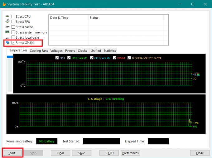 进行GPU压力测试