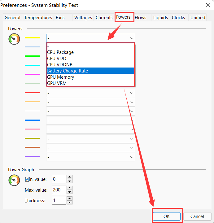 设置AIDA64显卡功耗曲线