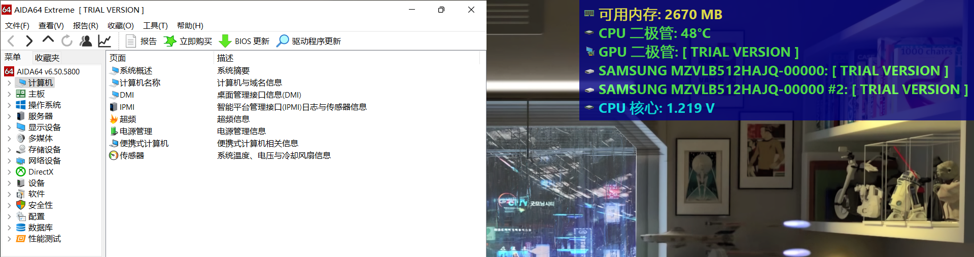 屏显面板显示示例图
