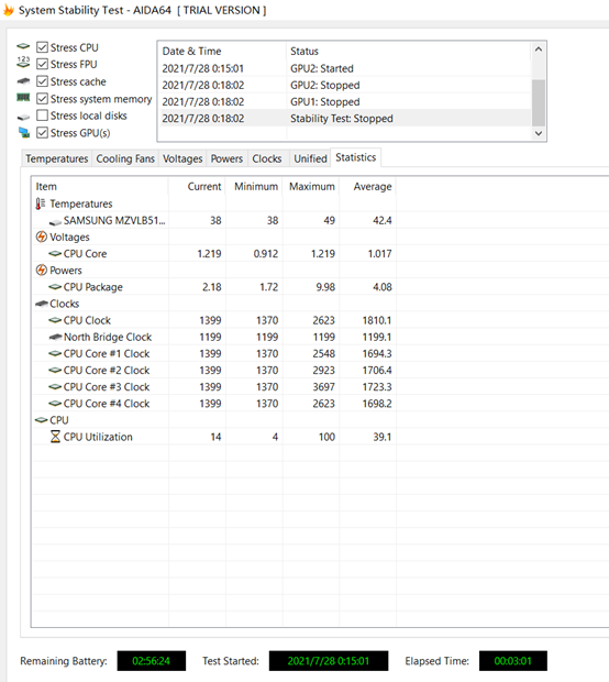 查看烤机过程中电脑的详细数据