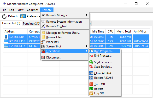 运行程序执行指令