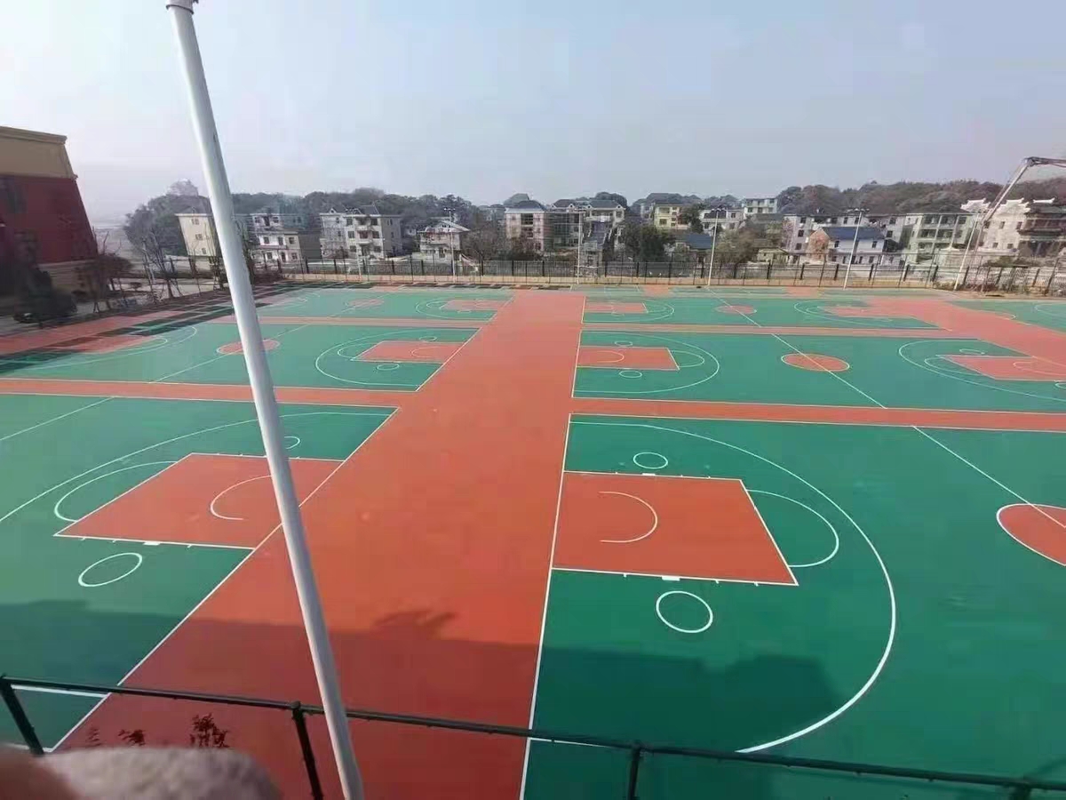 硅pu塑胶篮球场