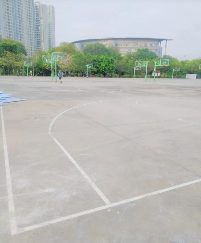 篮球场施工