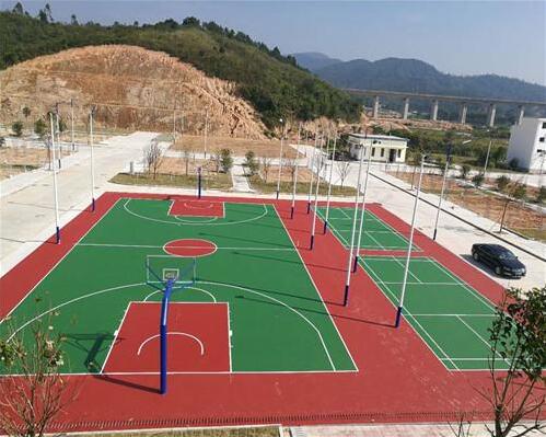 硅PU篮球场地面