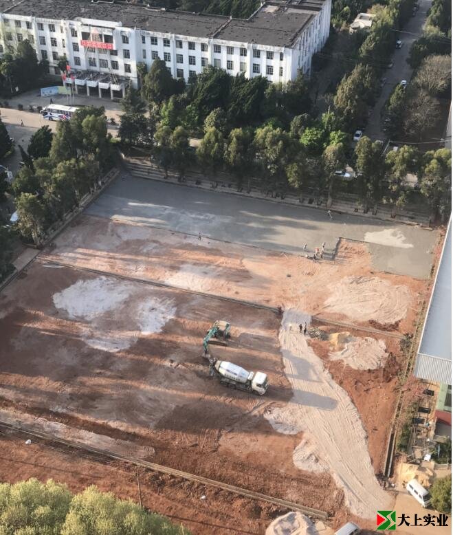 室外水泥篮球场施工