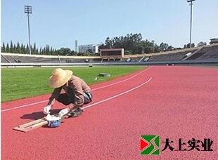 塑胶跑道施工步骤-画线