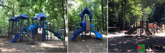 图5 森林公园中的器械类游乐设施