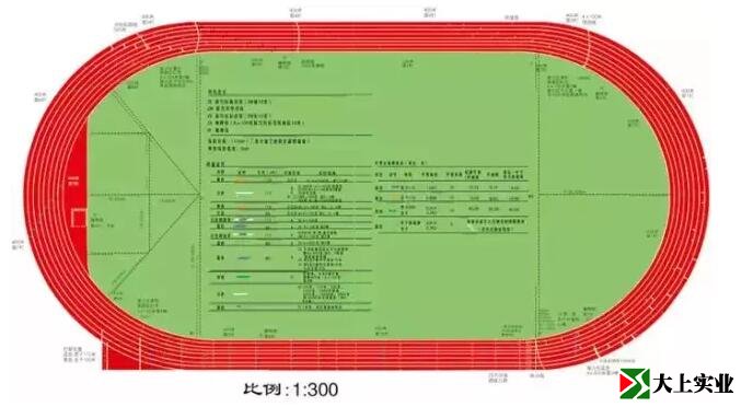 学校400米塑胶跑道